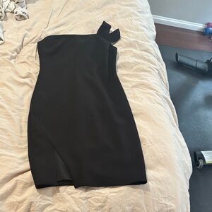 Likely Black One-Shoulder Dress
